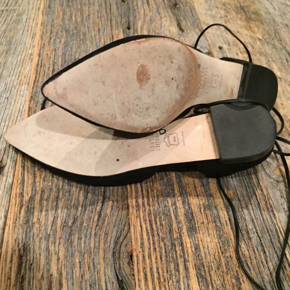 Stuart Weitzman 'Gilligan' lace up flats - Picture 4 of 4